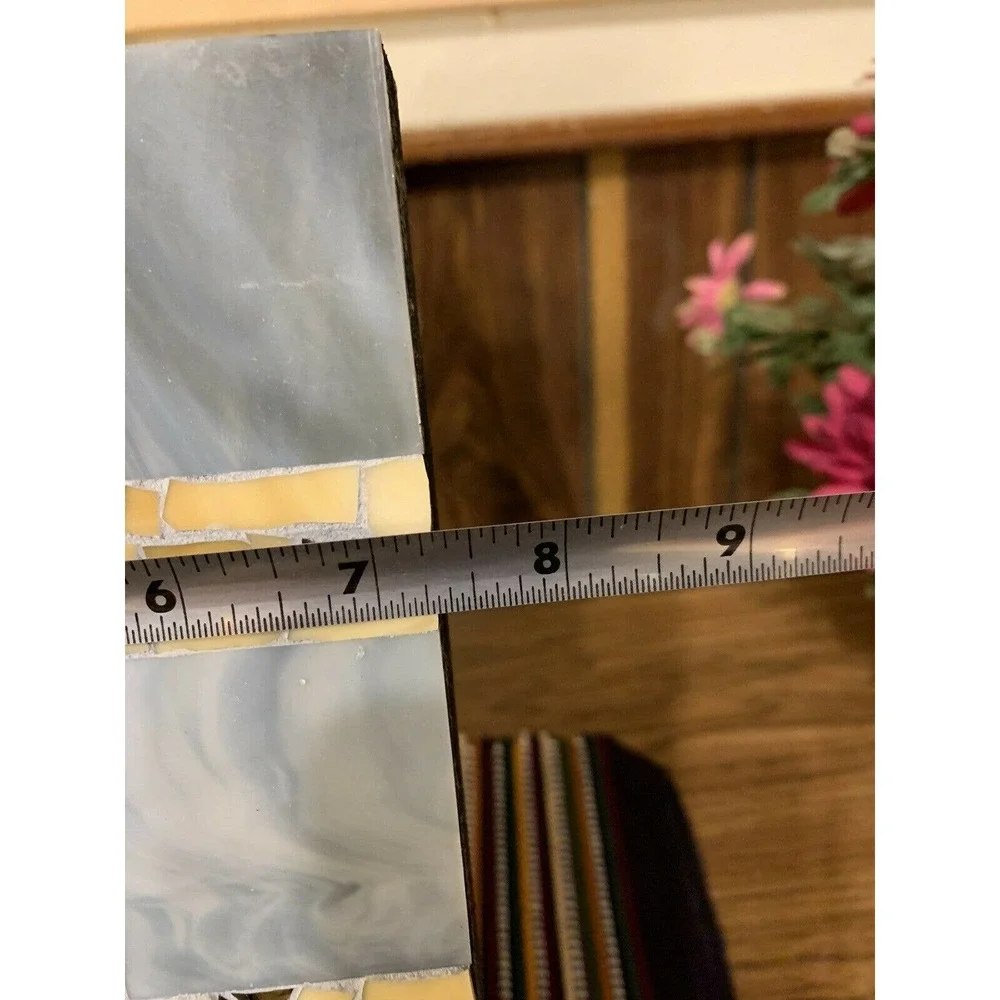 Mosaic Tile Decorative Rectangular Wall Mirror 12” x 7”
